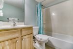 Updated, Modern Private Master Bathroom with Walk-in Shower 